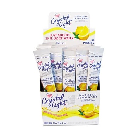 Five Star Distributors CrystalLig, Flavored Drink Mix, Lemonade, 30, 30PK 79600